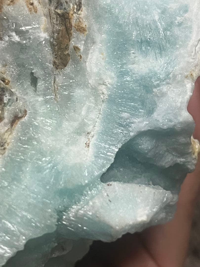 ブルーアラゴナイト 原石 台座　置物 鉱物1kg 海 天然石　ヘミモルファイト