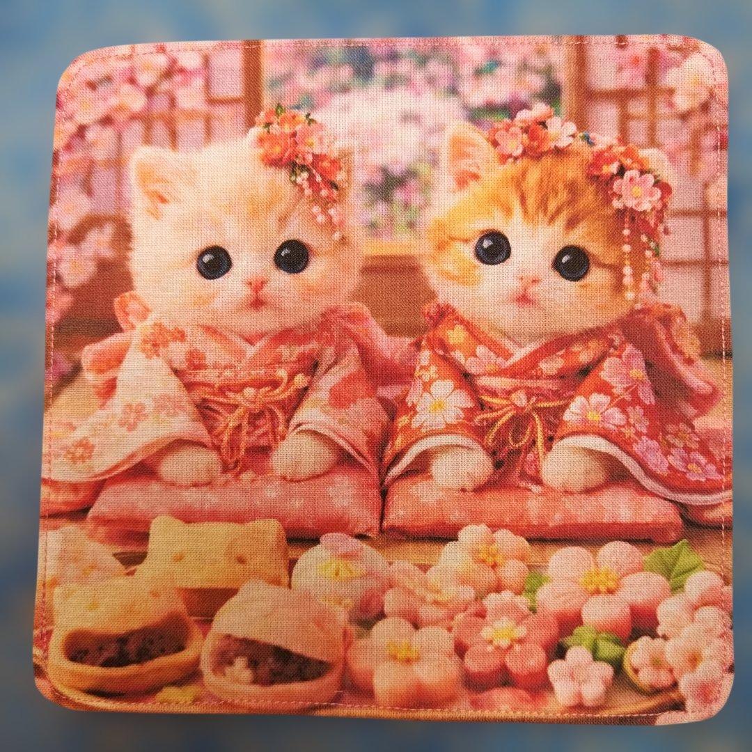 専用　ハンカチ　ネコちゃん柄1/26　ハンドメイド　20枚