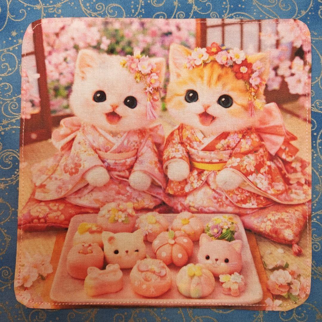 専用　ハンカチ　ネコちゃん柄1/26　ハンドメイド　20枚