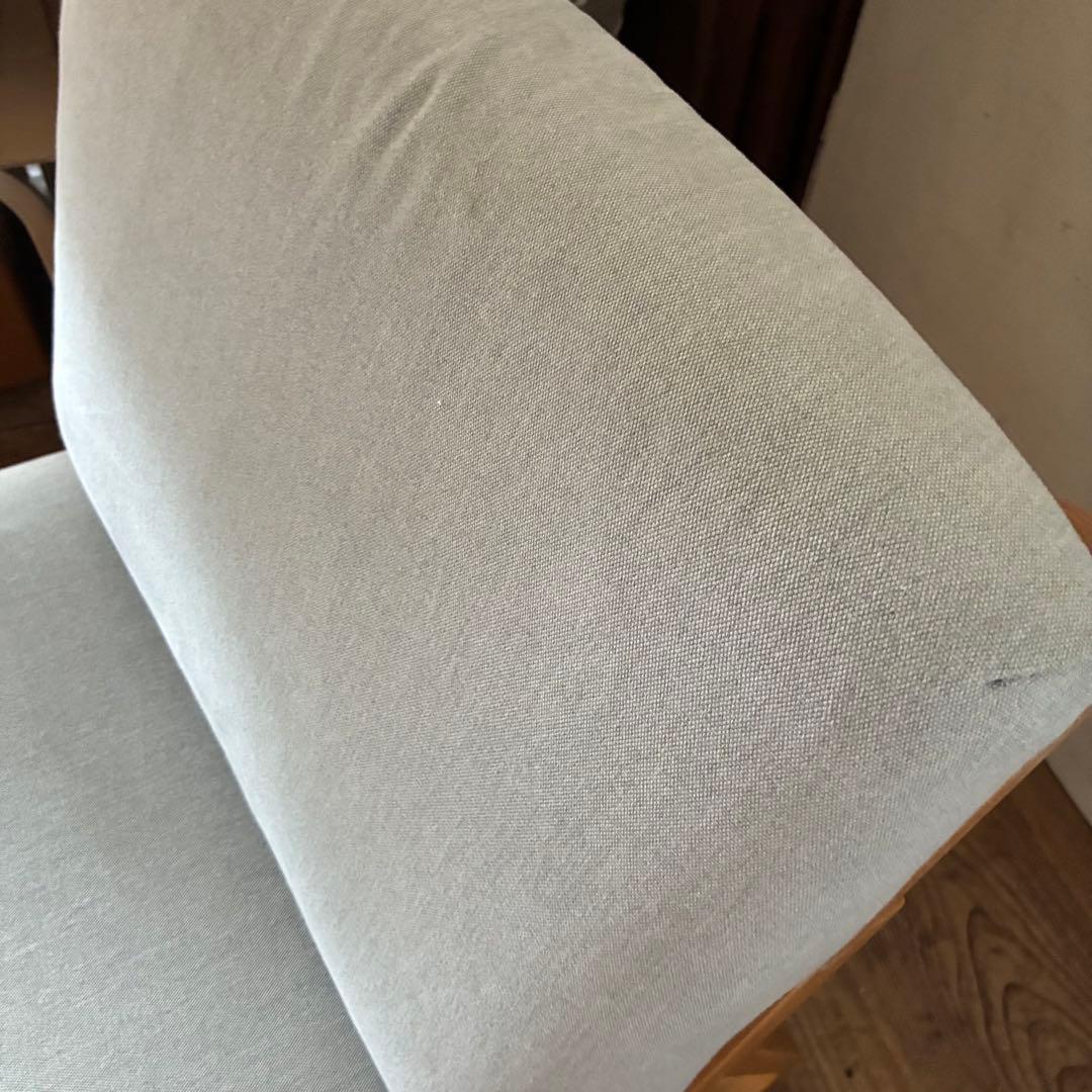 無印 リビングでもダイニングでも使えるソファチェア オーク材 2