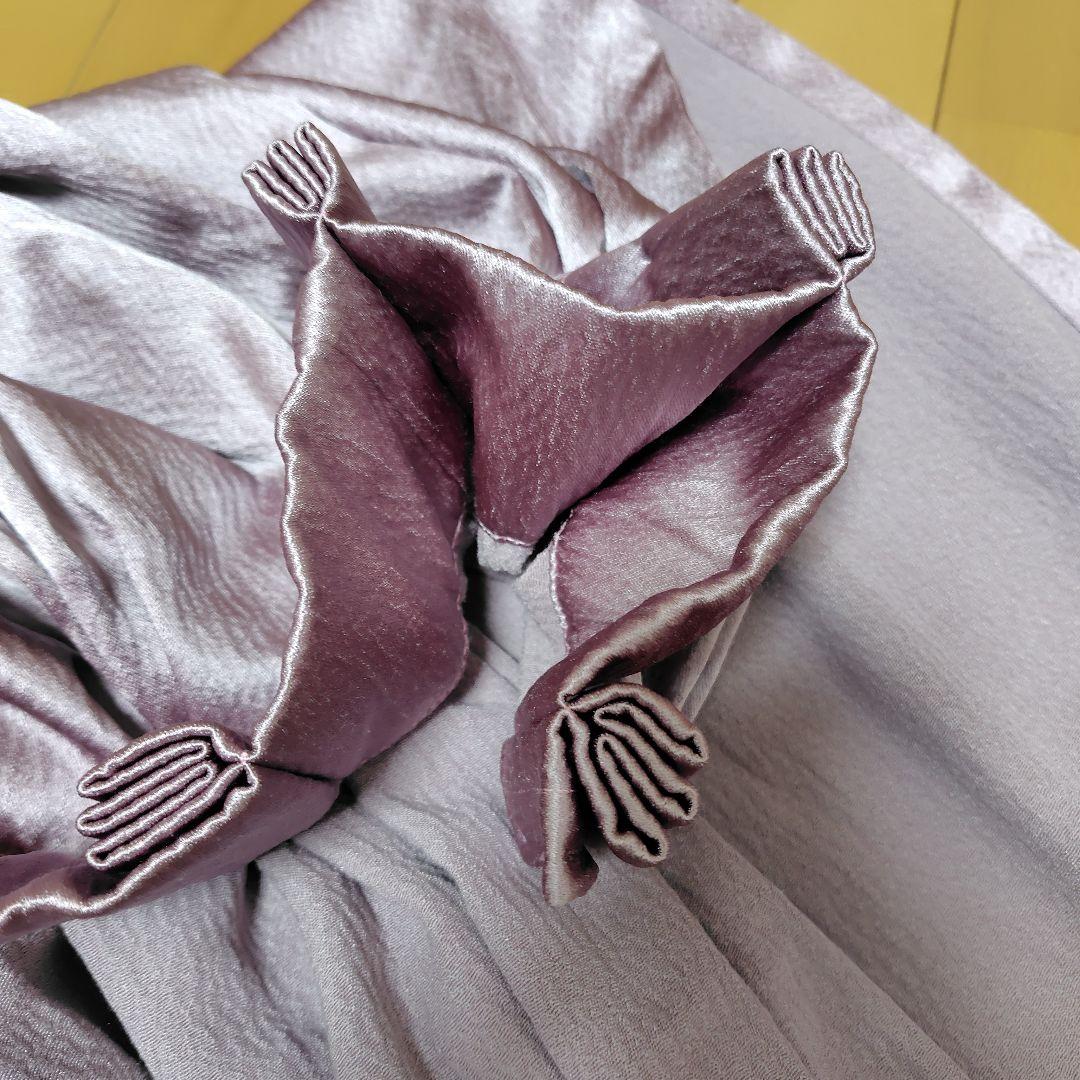 川島織物　未使用　オーダー品　プリーツカーテン　紫系