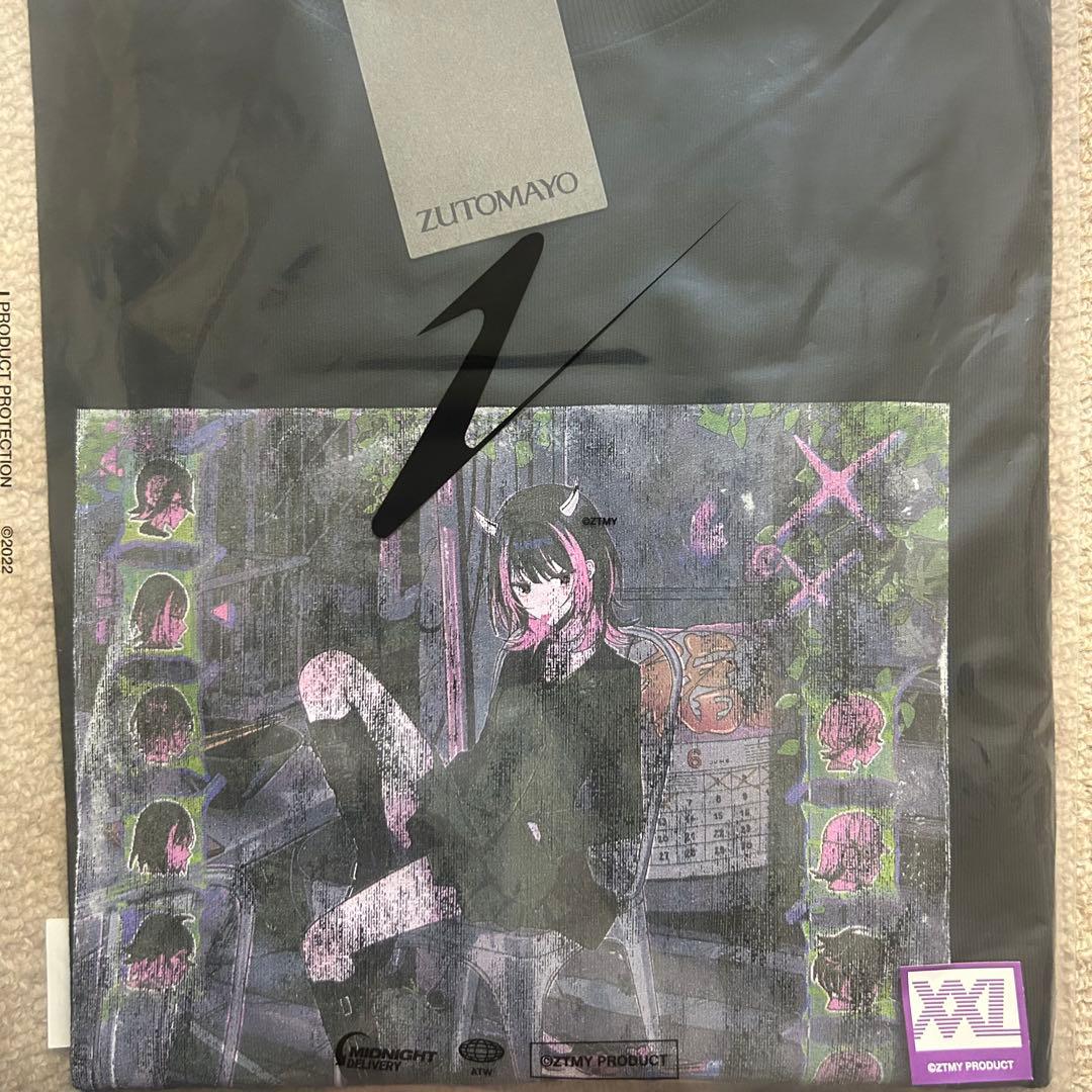 【未使用】 沈香学 レコード Tee Tシャツ 黒 ずっと真夜中でいいのに。