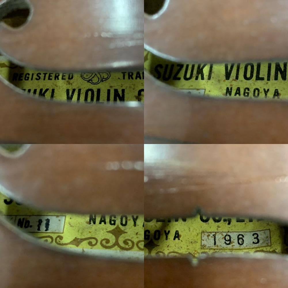 バイオリン　2本まとめセット　SUZUKI VIOLIN NO11 1963 ＆