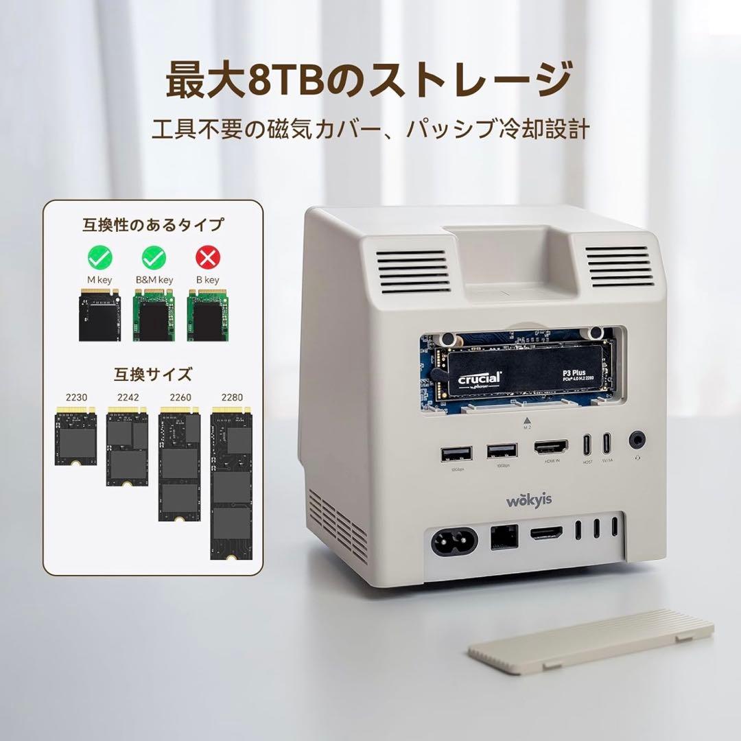 WOKYIS Mac mini レトロ ドッキングステーション