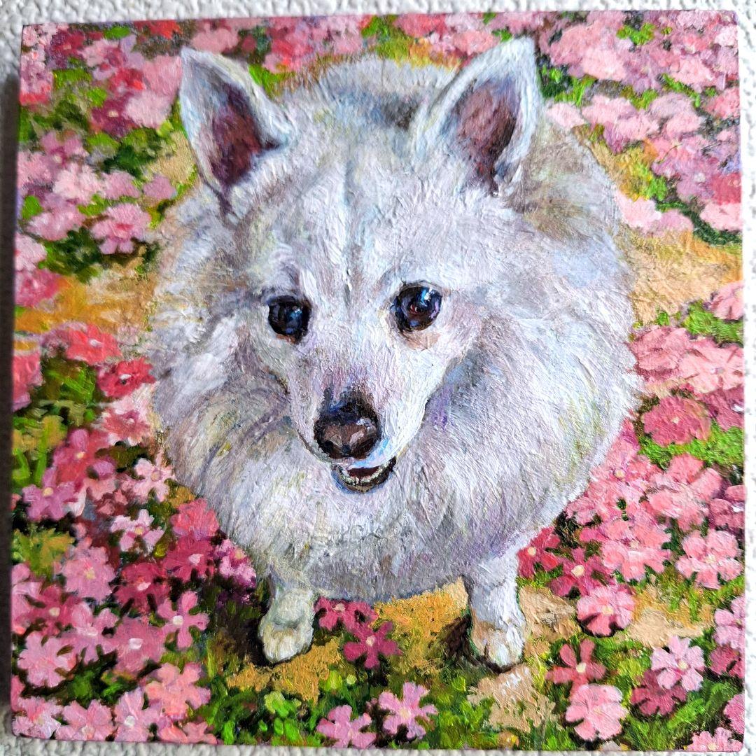 【サッピページ】「 月夜桜」「白いワンちゃん」