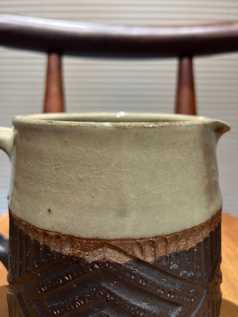 工房コキュ　沖縄やちむん　ピッチャー　花瓶