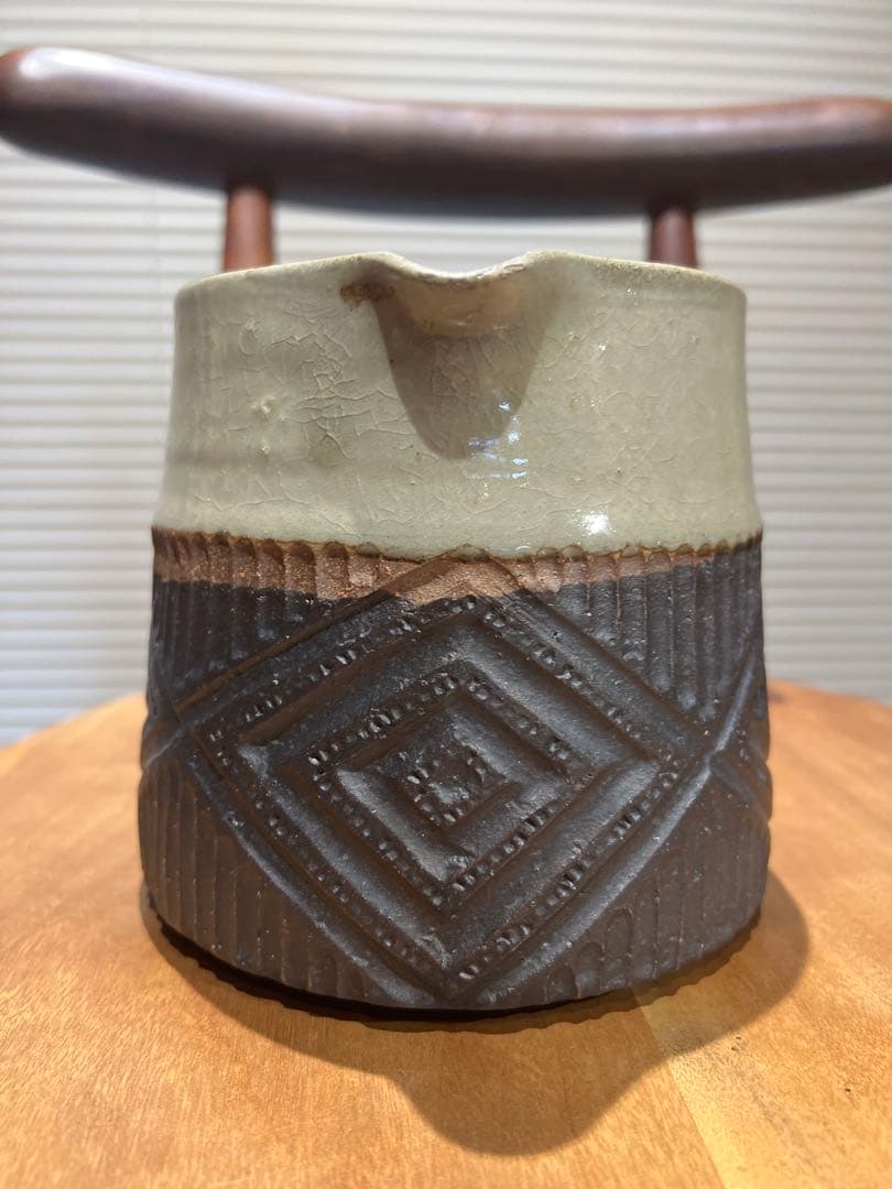 工房コキュ　沖縄やちむん　ピッチャー　花瓶