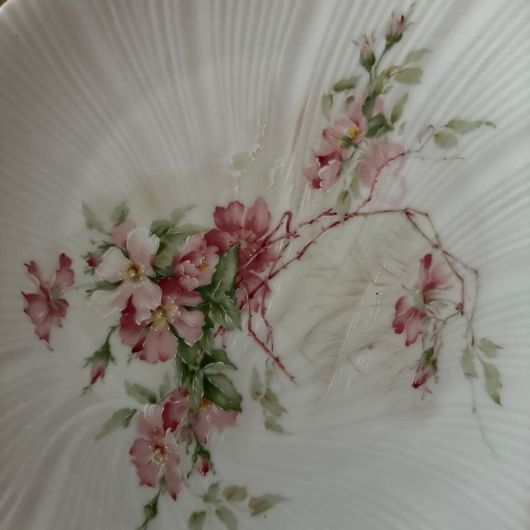 リモージュ　未使用　ピンクフラワー　春色　プレート