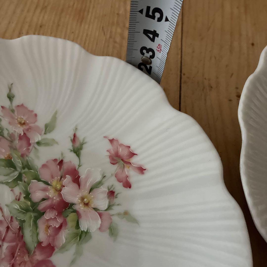 リモージュ　未使用　ピンクフラワー　春色　プレート