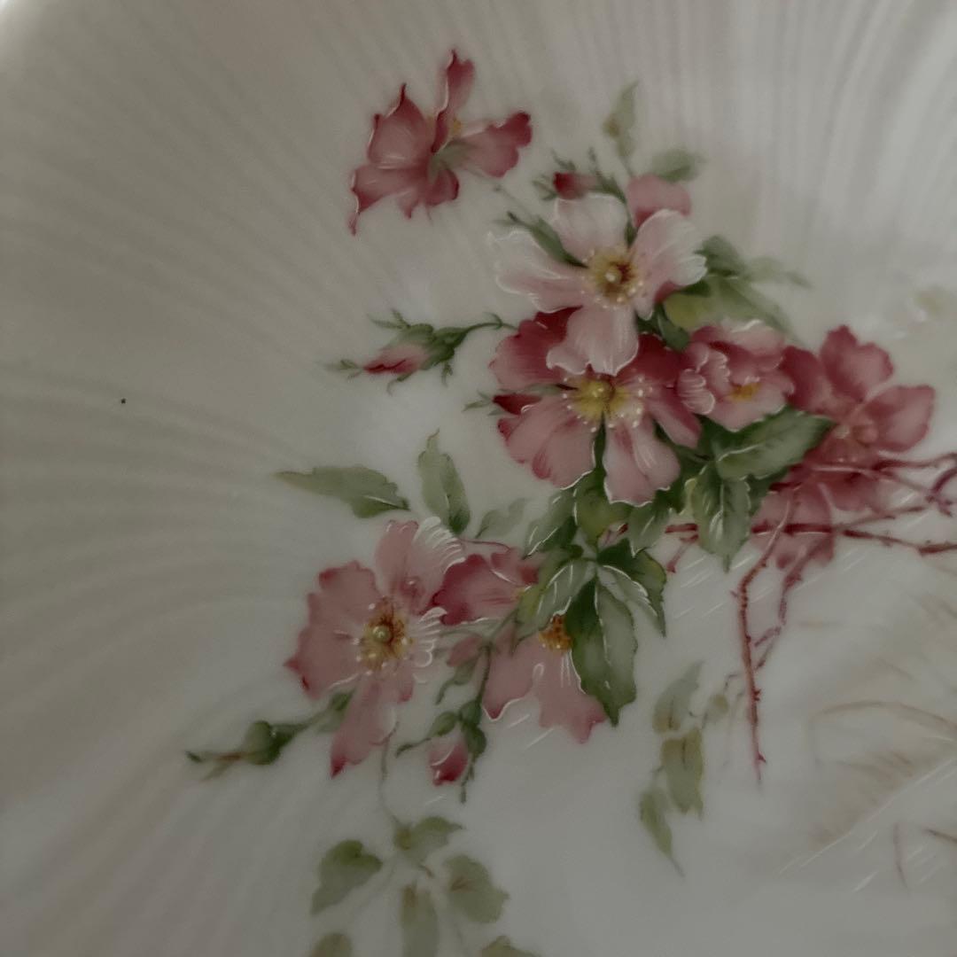 リモージュ　未使用　ピンクフラワー　春色　プレート