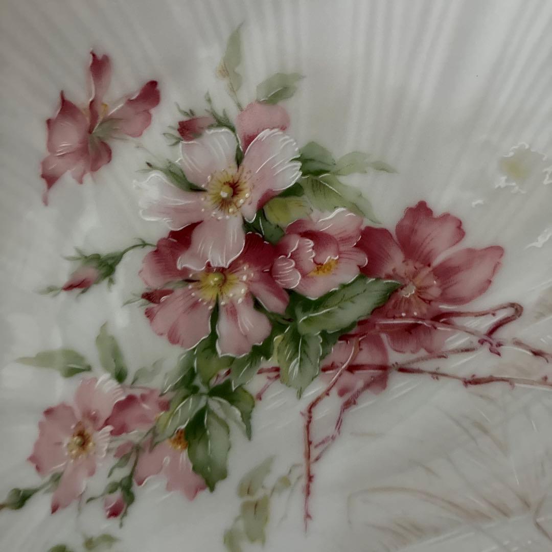 リモージュ　未使用　ピンクフラワー　春色　プレート