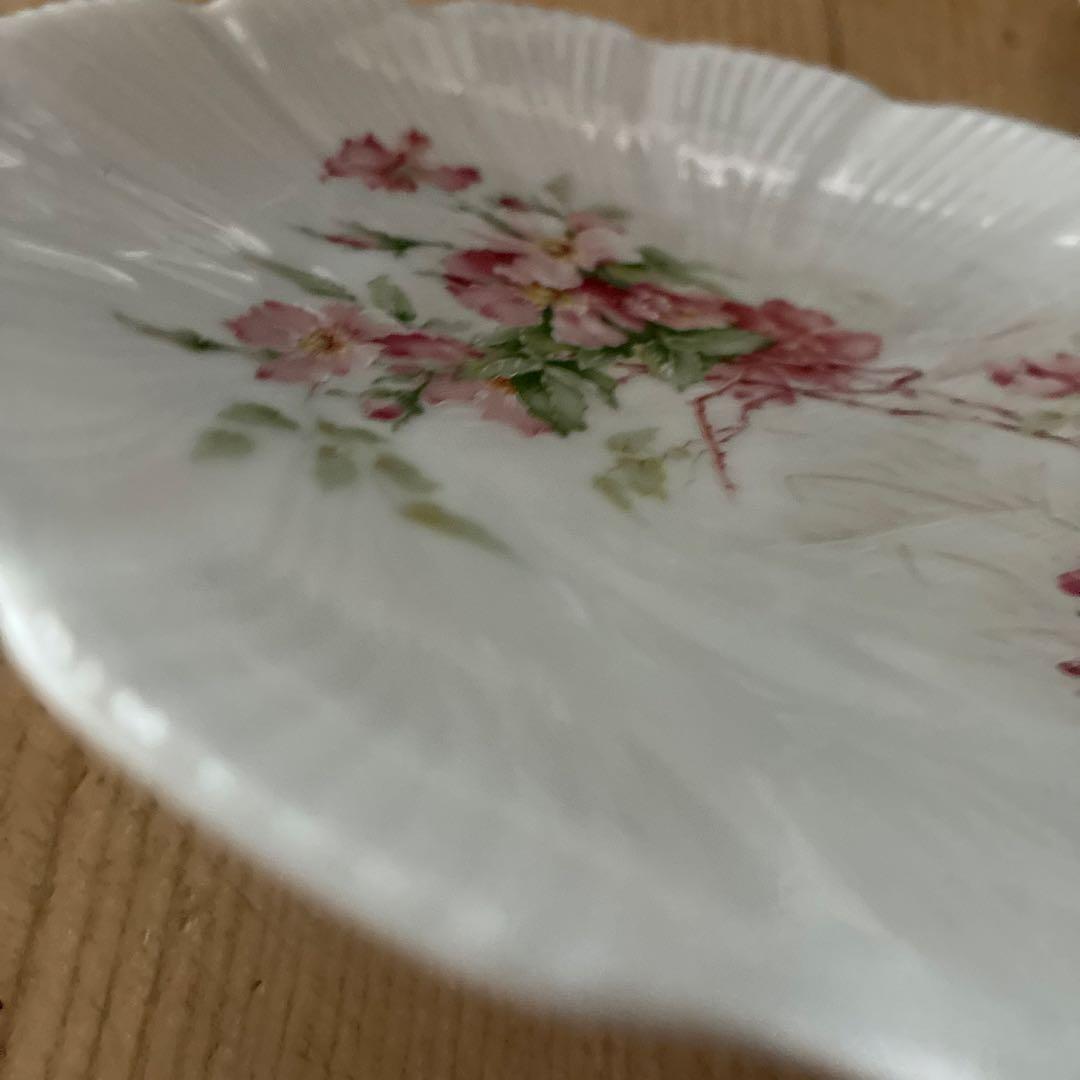 リモージュ　未使用　ピンクフラワー　春色　プレート