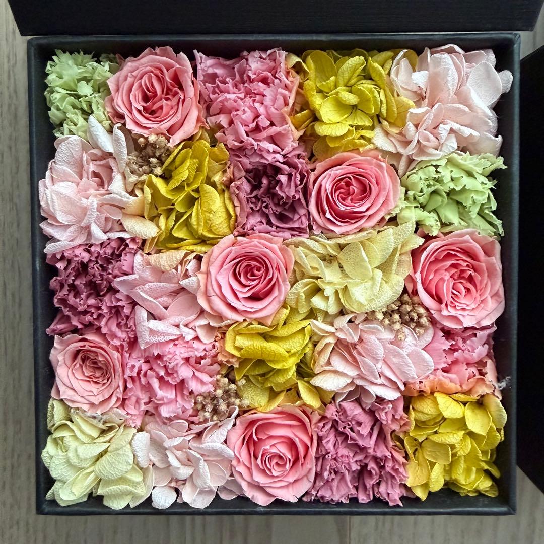 ニコライ・バーグマン　プリザーブドフラワーボックス　ピンク　プリザ　花　ボックス