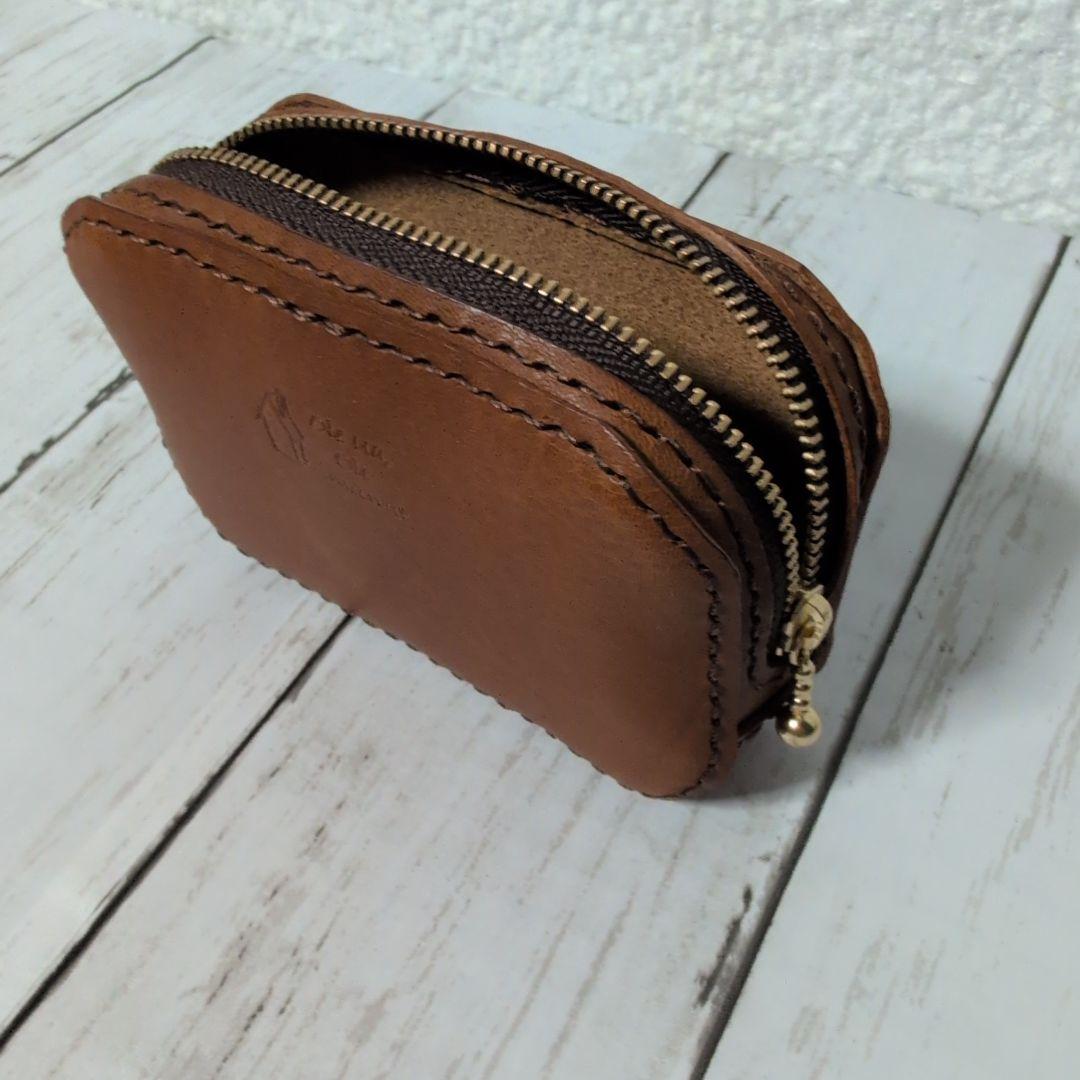 『専用』本革ハンドメイド ミニポーチ・ミニ財布