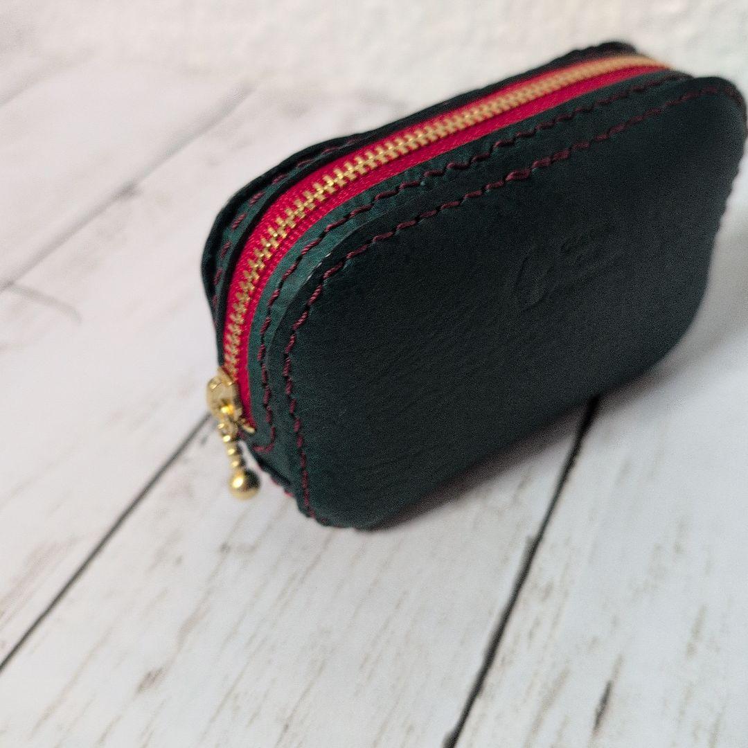 『専用』本革ハンドメイド ミニポーチ・ミニ財布