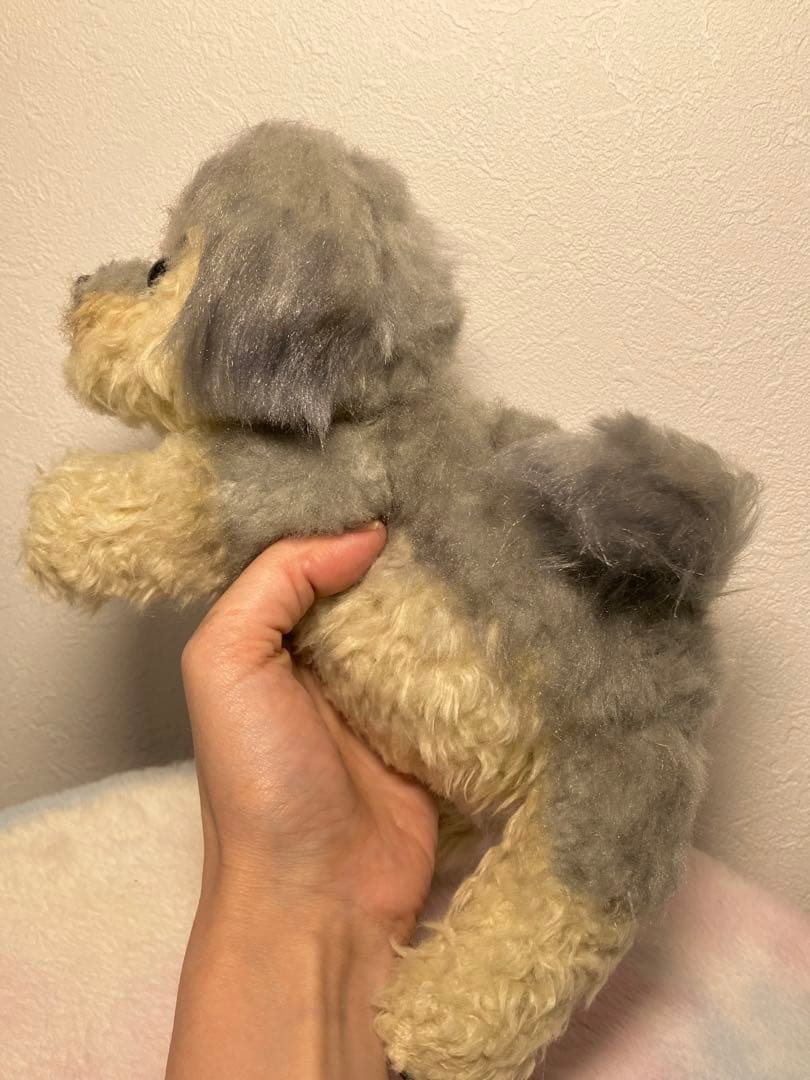 専用 ★ハンドメイド★ シープー ぬいぐるみ ベージュ×グレー 大サイズ