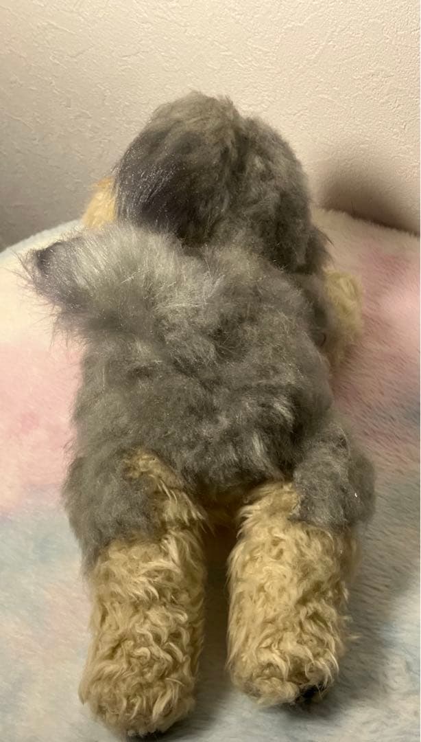 専用 ★ハンドメイド★ シープー ぬいぐるみ ベージュ×グレー 大サイズ