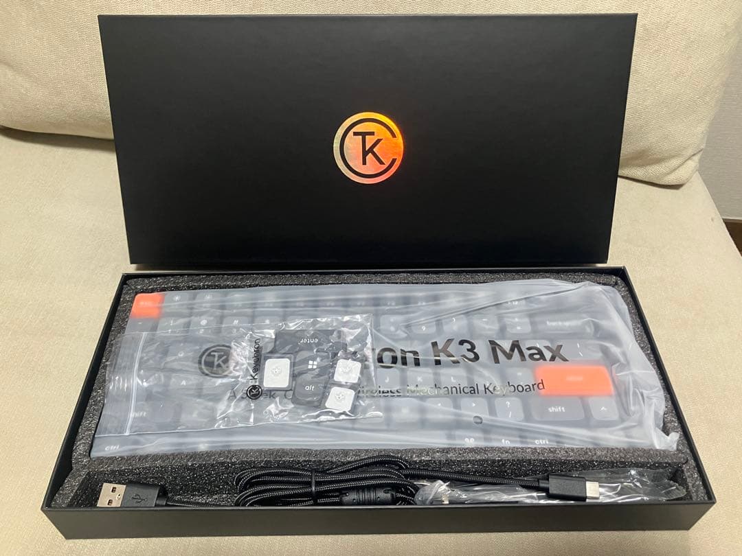 Keychron K3 Max ワイヤレス US ANSI 配列 赤軸 RGB
