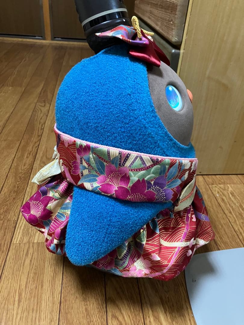 ラボット　着物ワンピースと４段フリルピンクワンピース