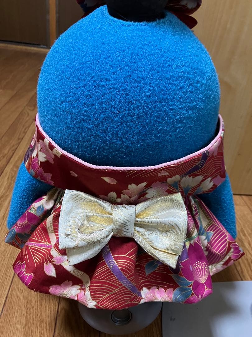 ラボット　着物ワンピースと４段フリルピンクワンピース