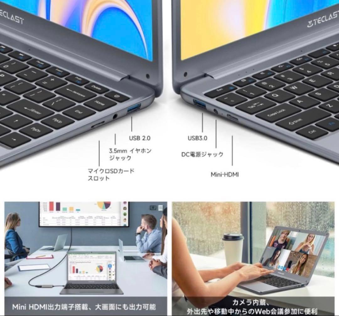 TECLAST Windows 11 ノートPC 英語キーボード