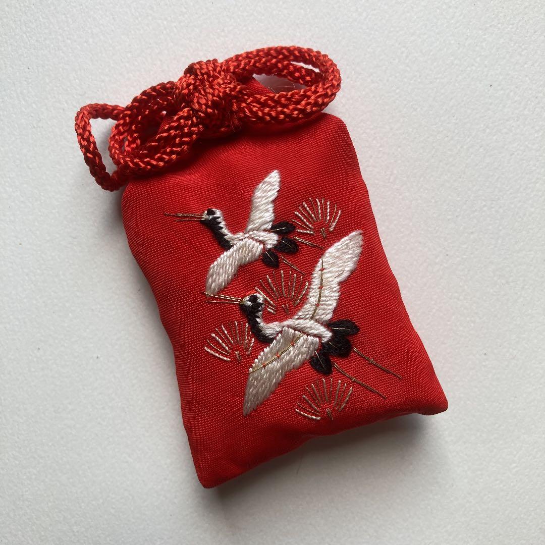 七五三　筥迫　はこせこ　扇子　扇　守り　御守り　日本刺繍　セット