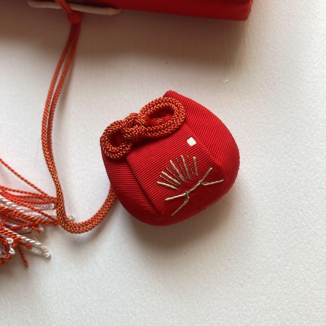 七五三　筥迫　はこせこ　扇子　扇　守り　御守り　日本刺繍　セット