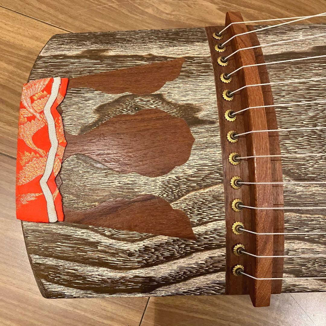 【希少】状態良好 東京クリエイト高級 四尺琴 昇龍 琴柱14本 13弦