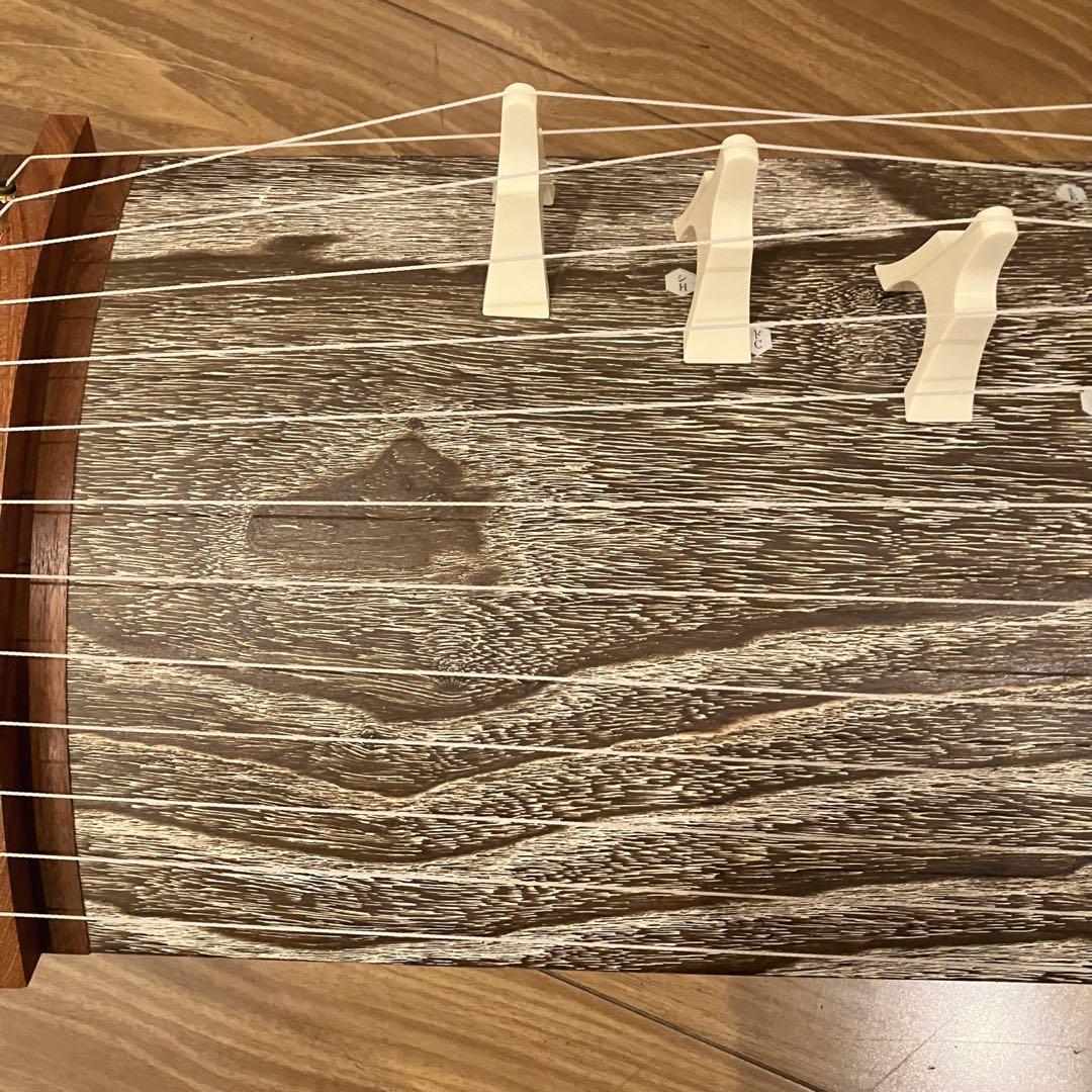 【希少】状態良好 東京クリエイト高級 四尺琴 昇龍 琴柱14本 13弦