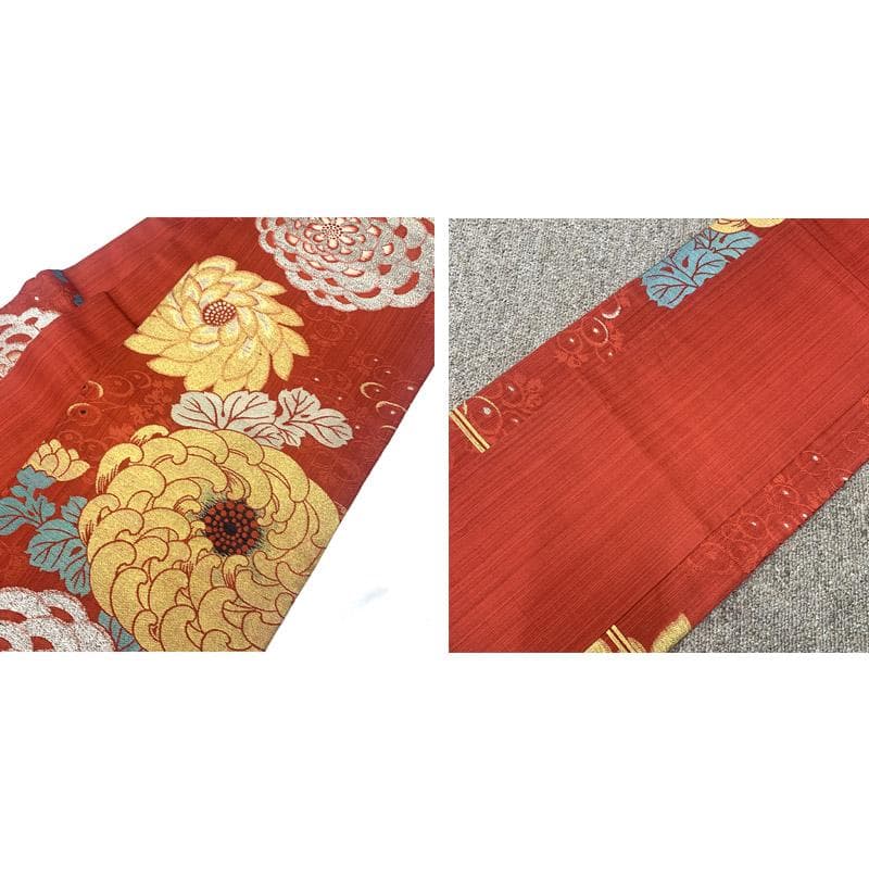 407ag19,小物類■七五三 七歳 アンティーク着物&開き帯 鞠 結び紐■良好