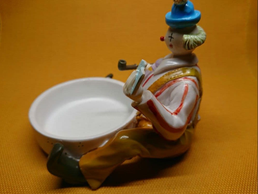 人形　ピエロ　陶器　オブジェ　置物　インテリア　工芸品　美術品　A1147