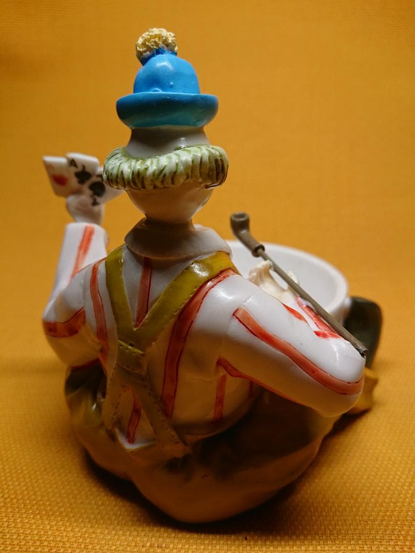 人形　ピエロ　陶器　オブジェ　置物　インテリア　工芸品　美術品　A1147