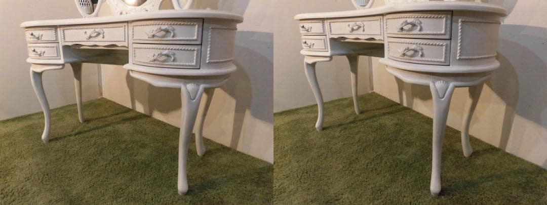 送料無料【新品】アンティーク風★クラシカルドレッサー3面鏡【ハンプトン】