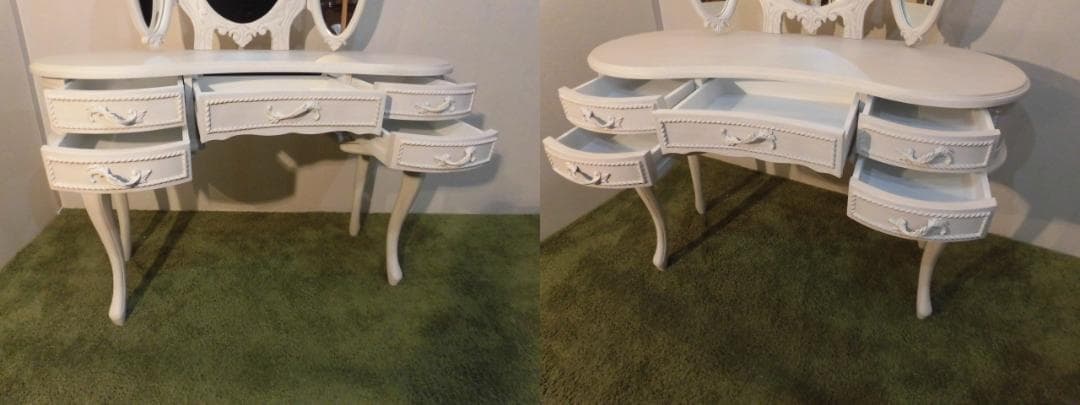 送料無料【新品】アンティーク風★クラシカルドレッサー3面鏡【ハンプトン】