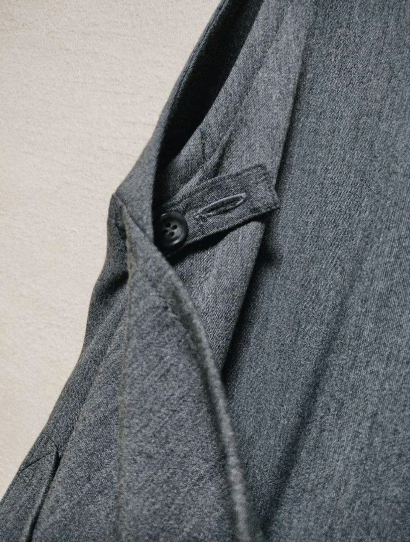 im product　巻きスカート風ロングエプロンドレス　ダークグレー