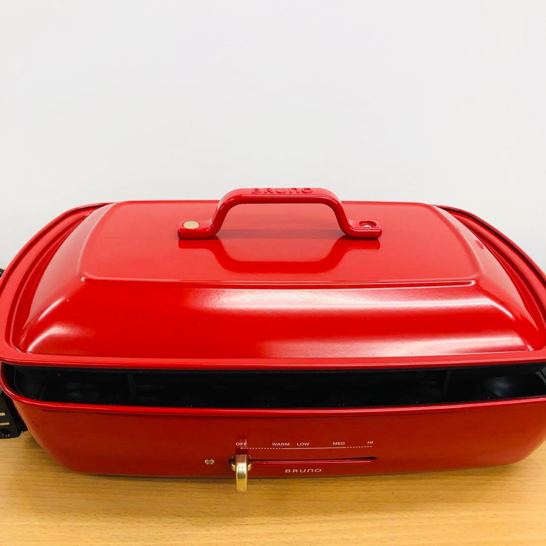 F013★BRUNO★ホットプレートグランデサイズ BOE026-RD レッド