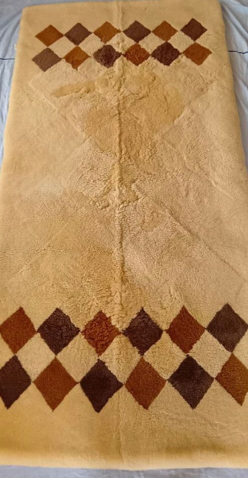 ◆お値下げ◆ クリーニング済　ムートンライフ　ムートンシーツ　シングル あたたか