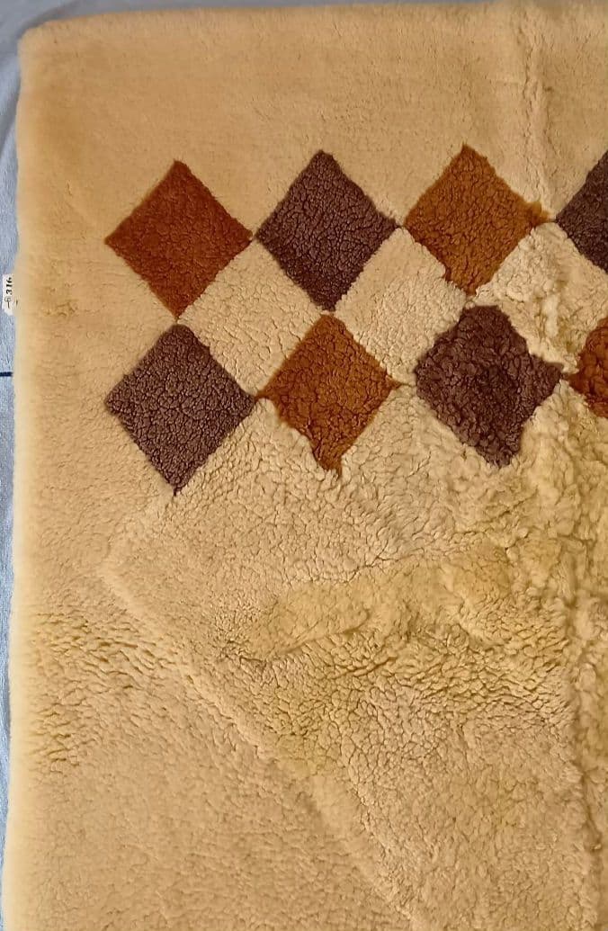 ◆お値下げ◆ クリーニング済　ムートンライフ　ムートンシーツ　シングル あたたか