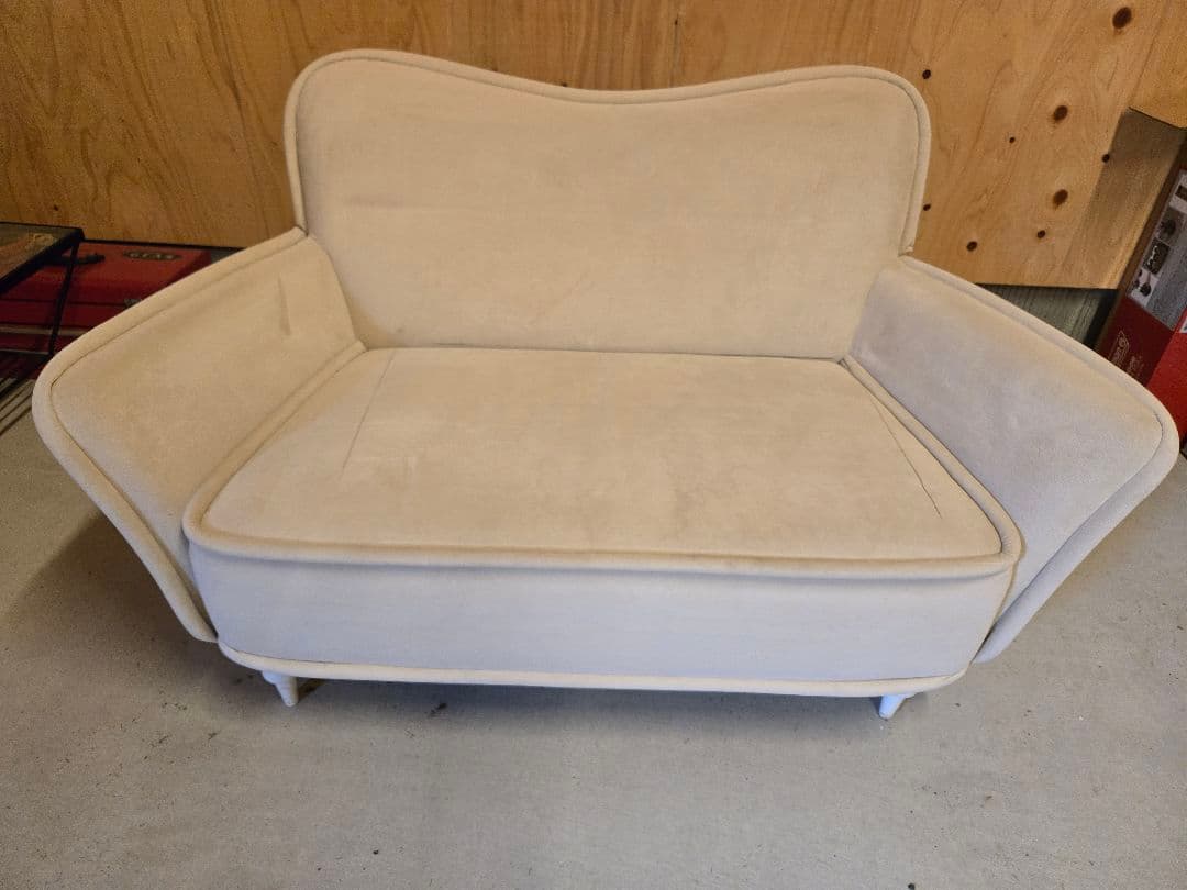 Francfranc 2人掛けソファ ベルベット ベロア フランフラン　レトロ