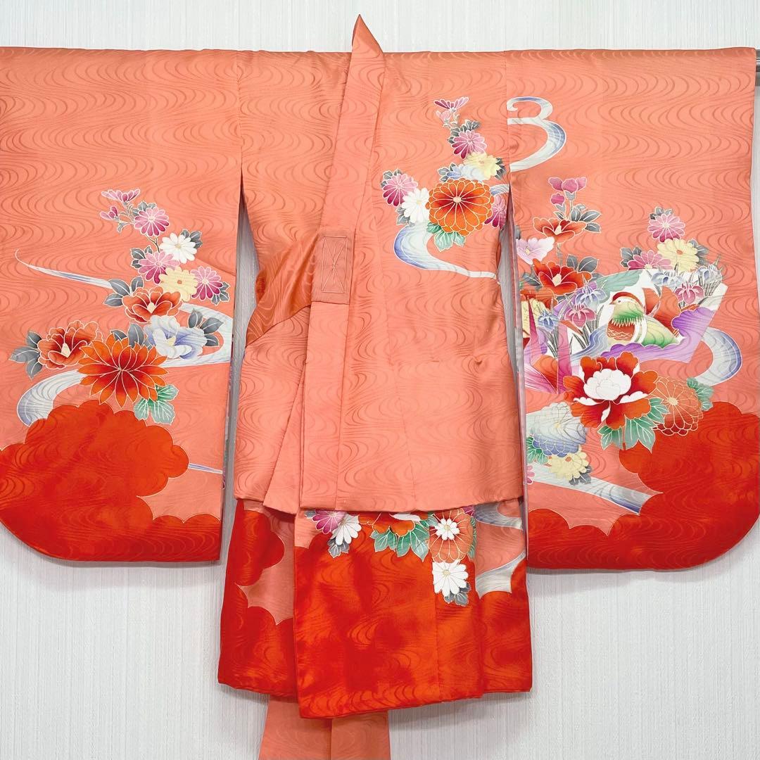 セミアンティーク　七五三　女児　三歳　正絹　振袖　被布セット