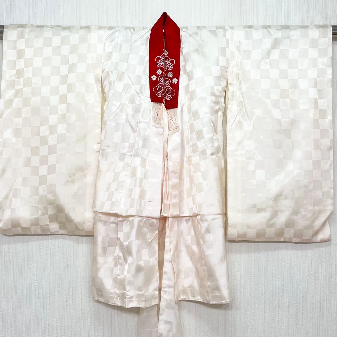 セミアンティーク　七五三　女児　三歳　正絹　振袖　被布セット