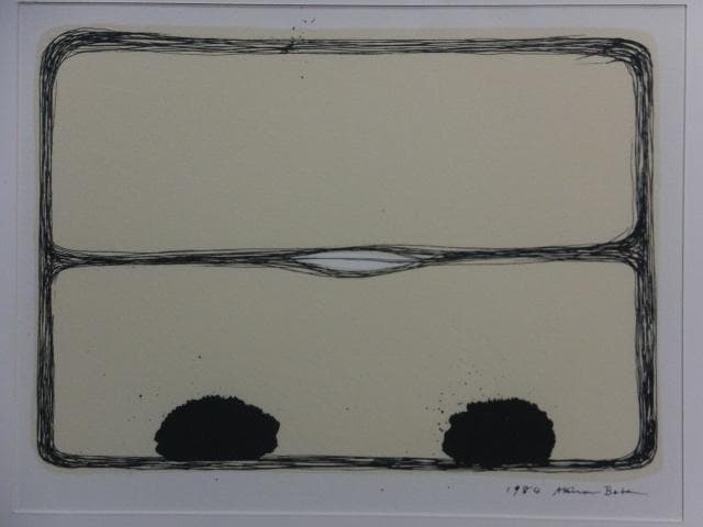 現代美術　馬場彬　摺込みサイン『永久の景色』リトグラフ 1984年 0611H