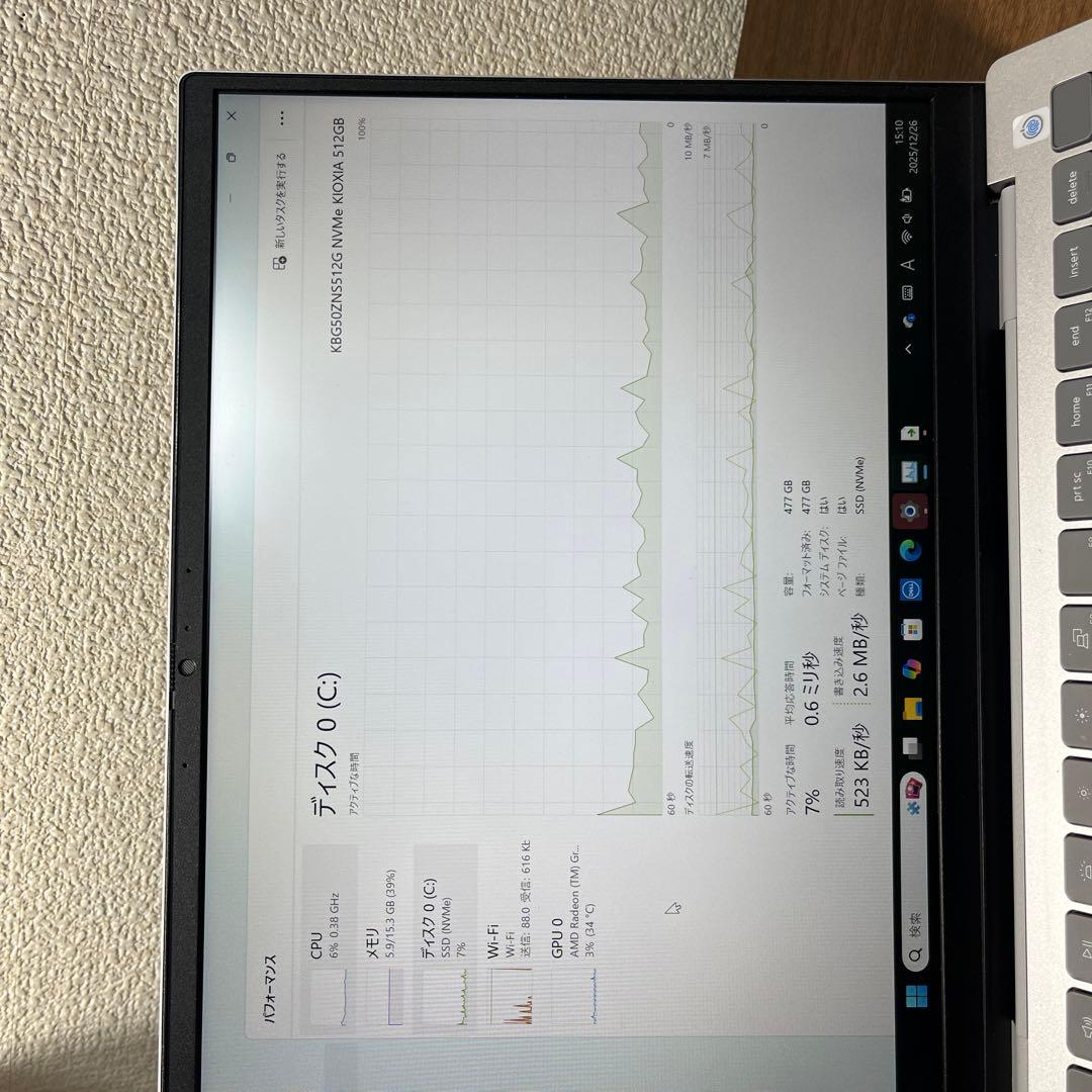 Dell Inspiron 15.6インチ ノートPC
