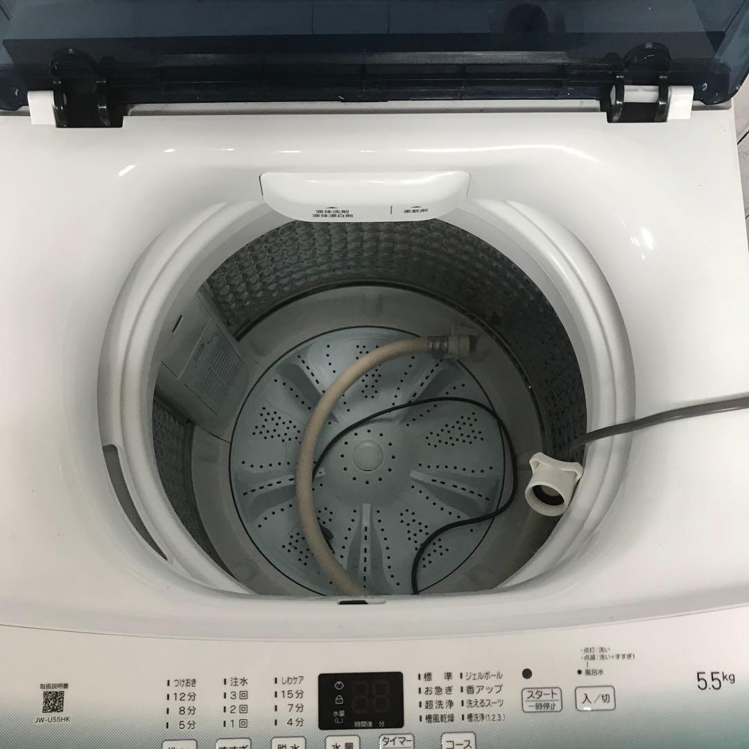 【美品】ハイアール　全自動電気洗濯機　JW-U55HK　2023年製 H