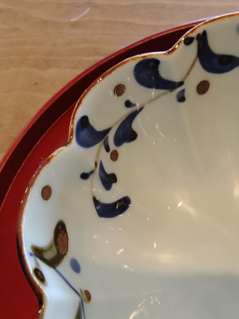 有田皓洋窯花びら型ボウル 3個セット