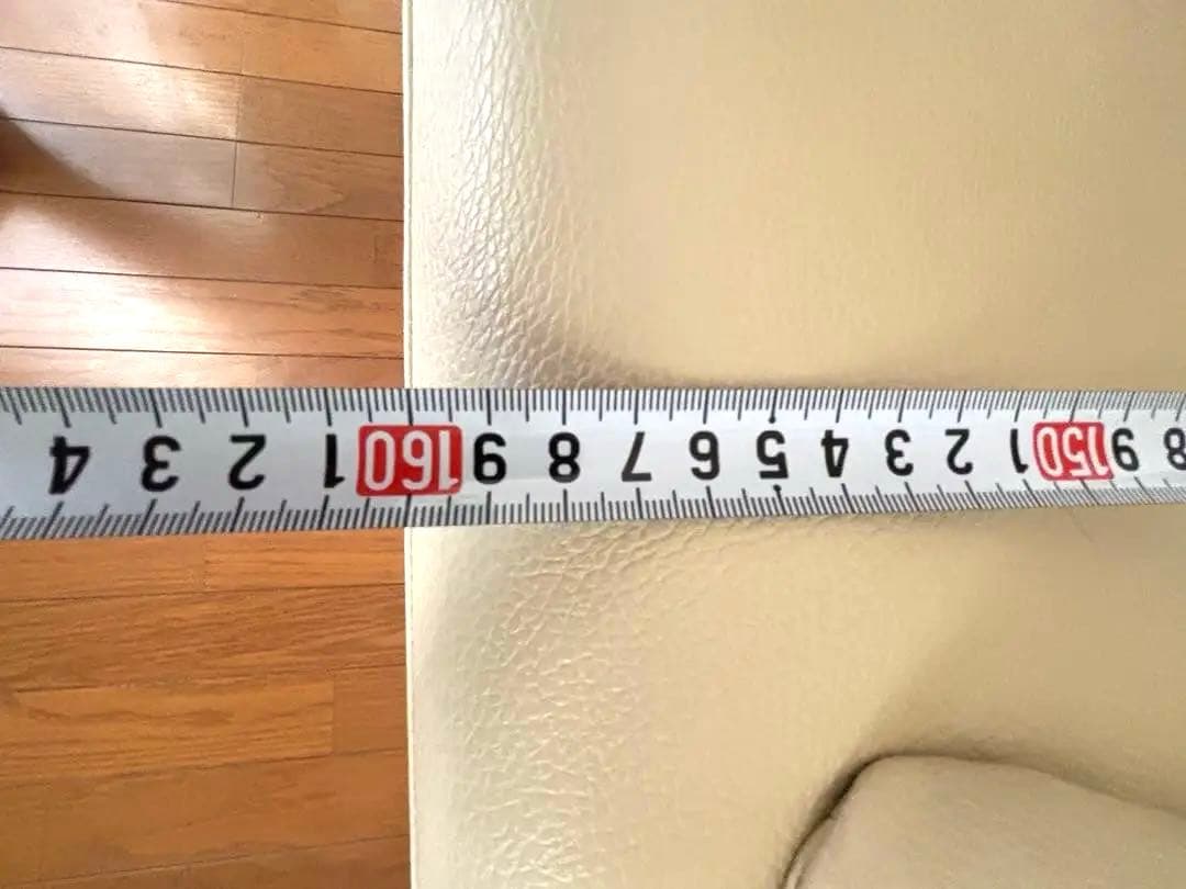 再出品❗️大幅値引き‼️本革ホワイトレザーほぼ未使用ソファ2人掛け