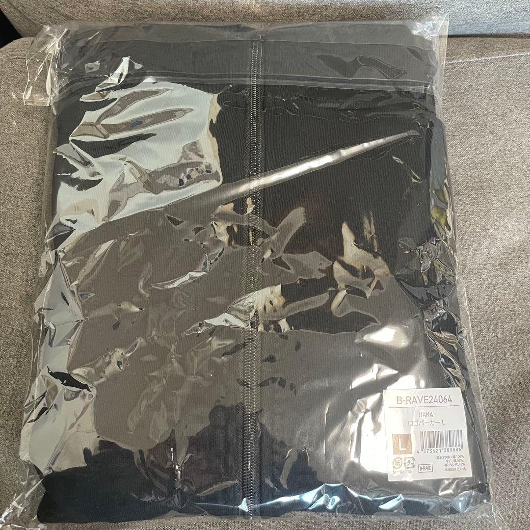 HANA ロゴパーカー サイズL ブラック