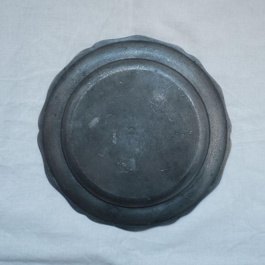 フランスアンティーク / ピューター皿