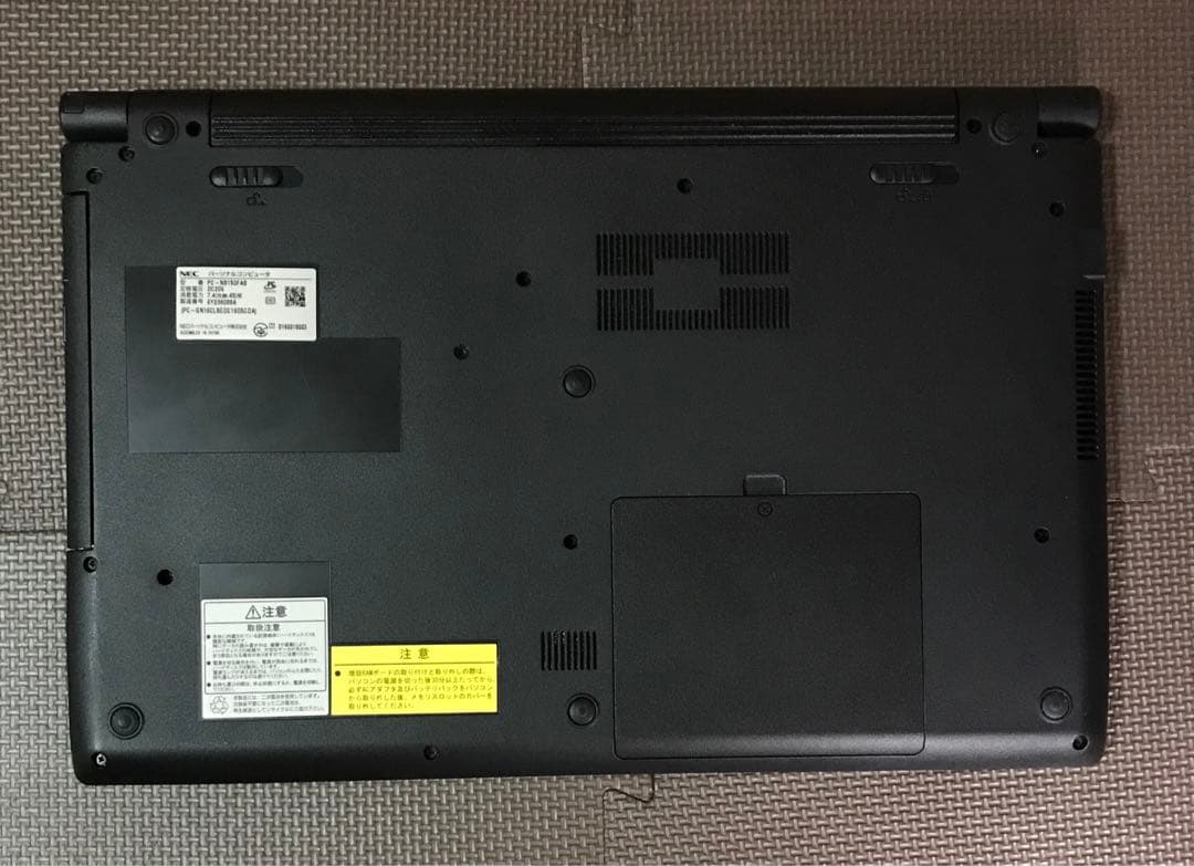 NEC ブラックスリムノート SSD256G バッテリ良好