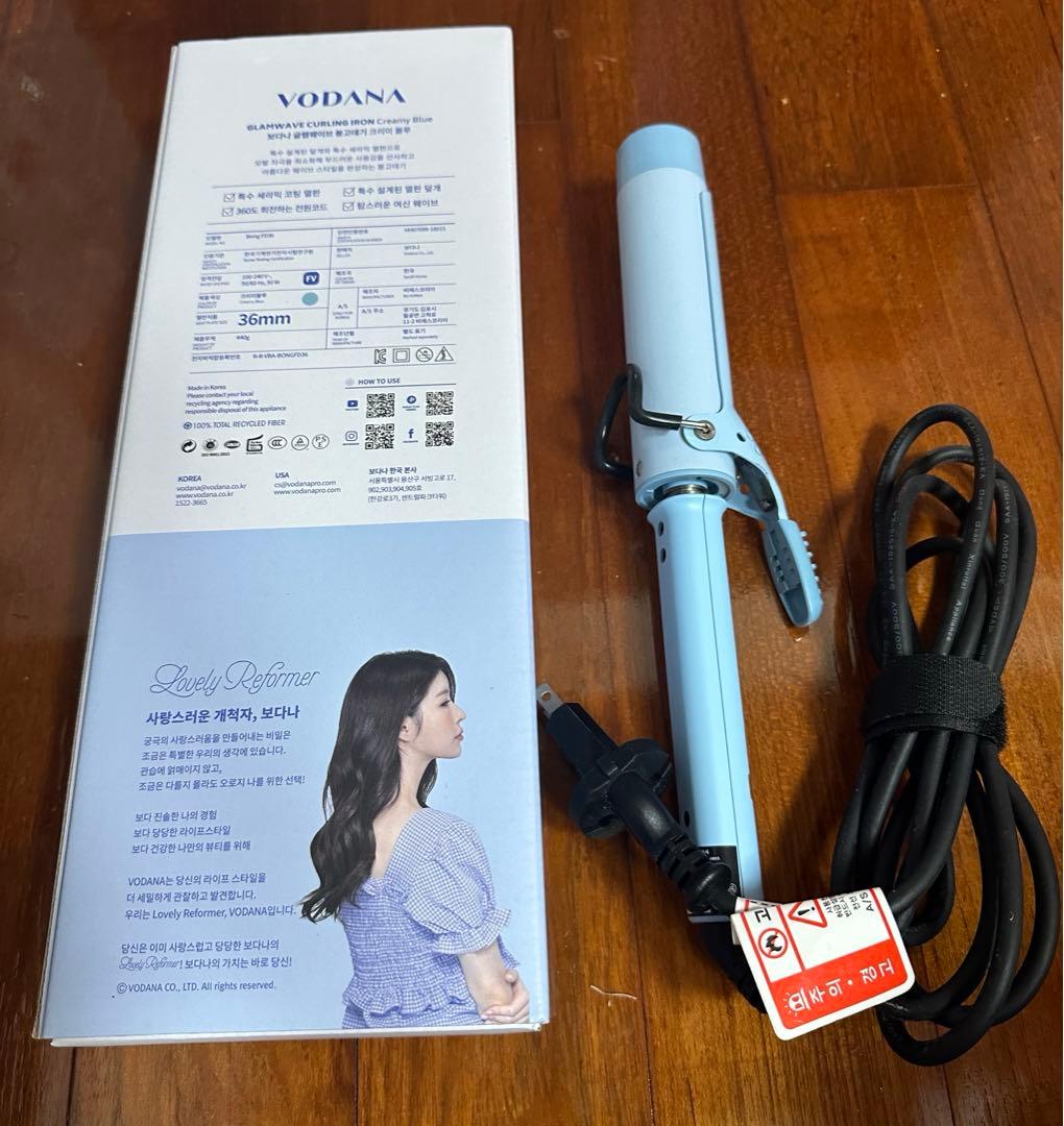 カールアイロン 水色 VODANA